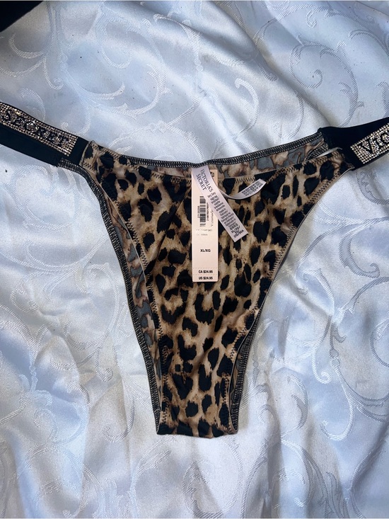 Victoria's Secret Other - Victoria's Secret Leopard Print Bikini Bottoms - Black & Brown